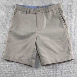Peter Millar Kids Khaki Golf Shorts Flat Front Casual Chino Size 12